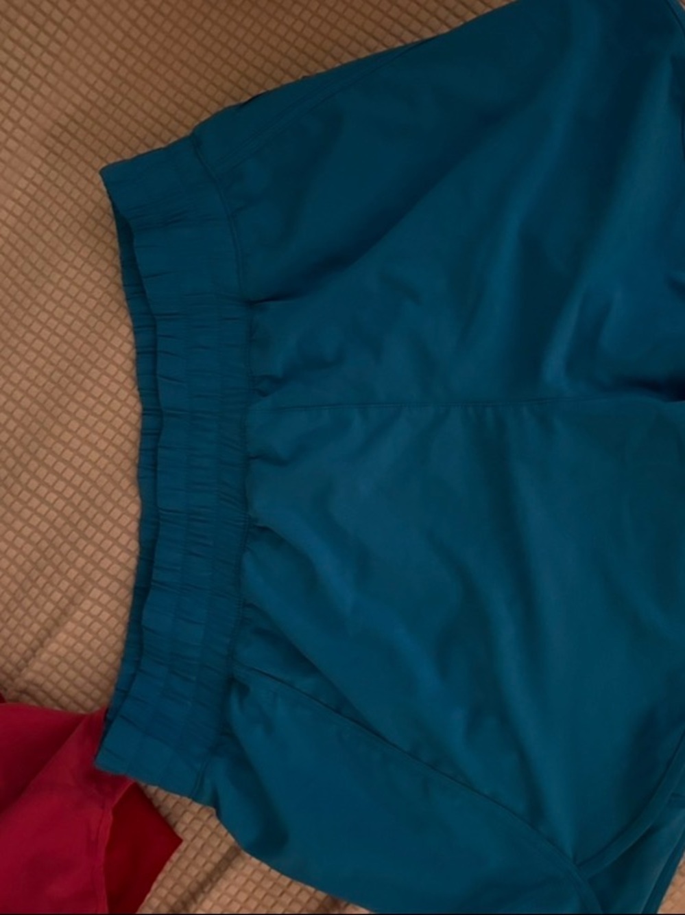 CRZ YOGA Teal Athletic Shorts with Elastic Waist